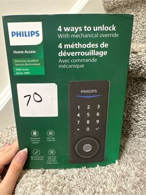 Philips Home Access Electronic Deadbolt 1000 Series – Fingerprint Smart Lock